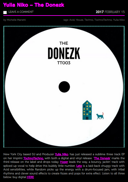 Lipstick Disco reviews “The Donezk” by Yulia Niko