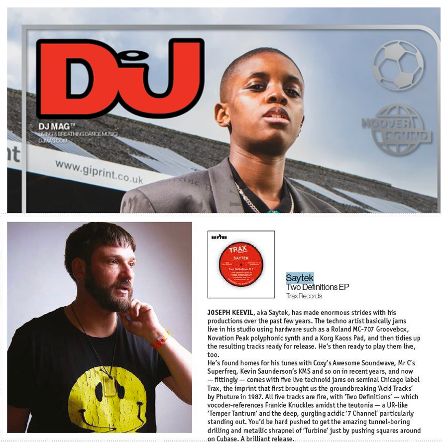 Two Definitions – Saytek (Live) [Trax Records] review on Dj Mag UK